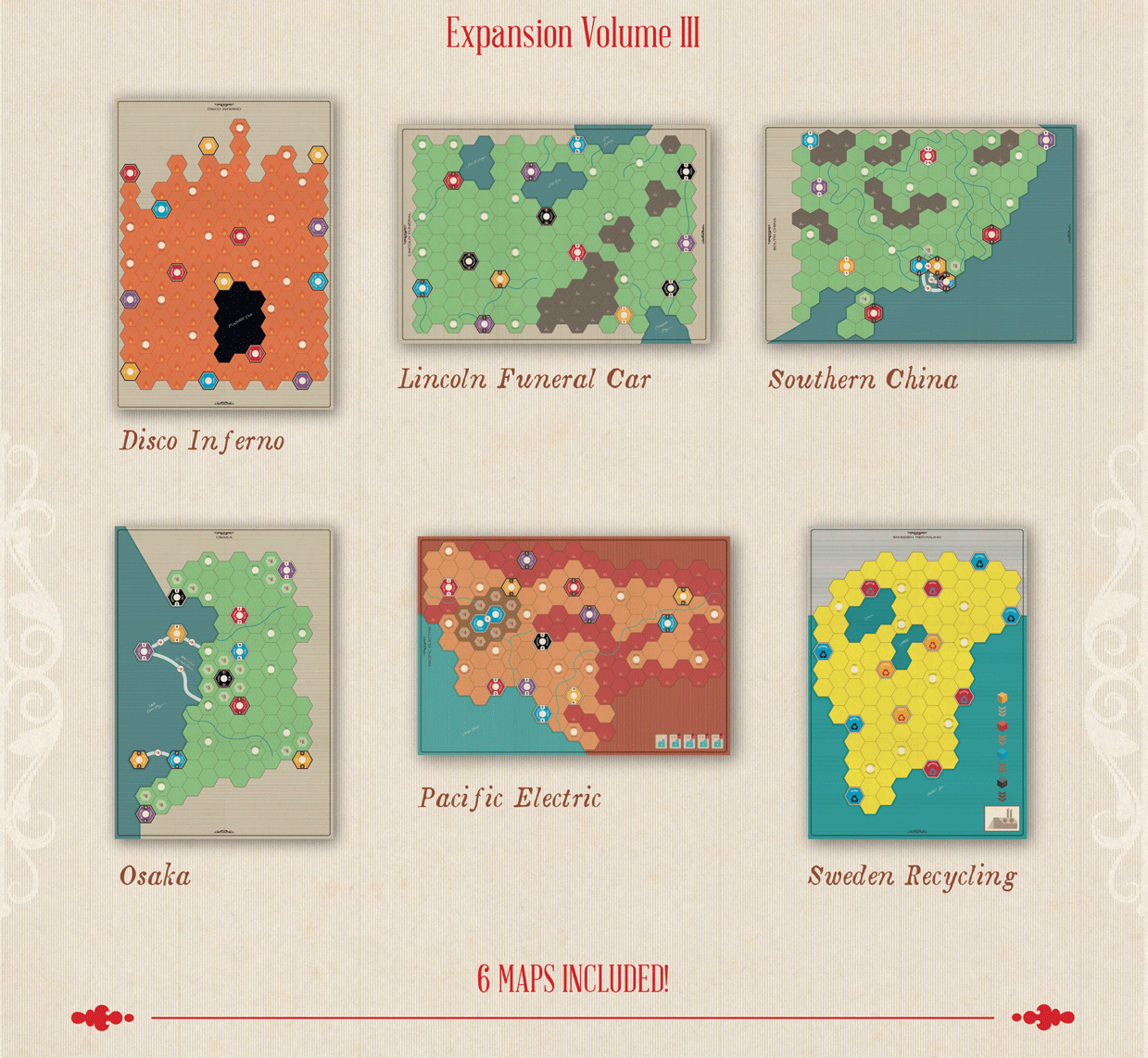 Age of Steam Deluxe: Expansion Volume III