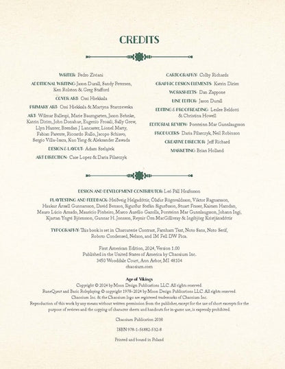 Age of Vikings: Core Rulebook - Hardcover