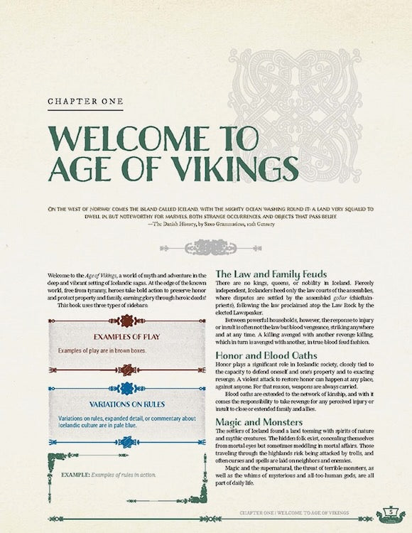 Age of Vikings: Core Rulebook - Hardcover