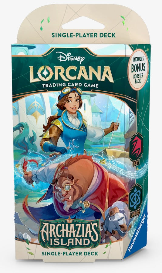 Disney Lorcana - Archazia's Island: Beauty & The Beast (Ruby / Sapphire) Starter Deck