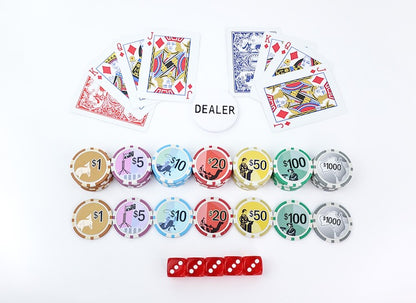 Australiana Clay Poker Set - 600 Chips