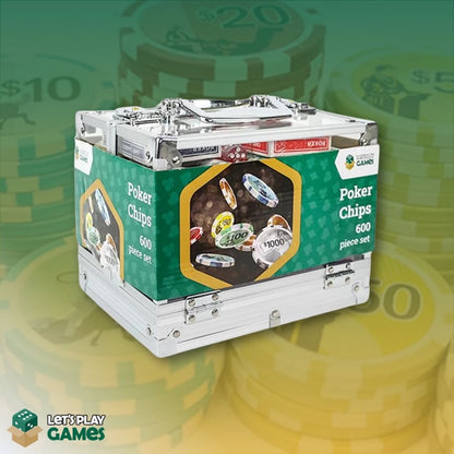 Australiana Clay Poker Set - 600 Chips