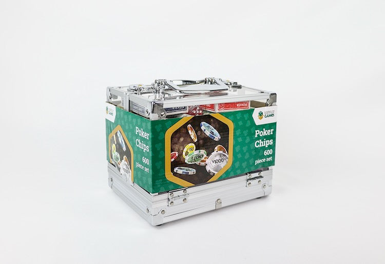 Australiana Clay Poker Set - 600 Chips