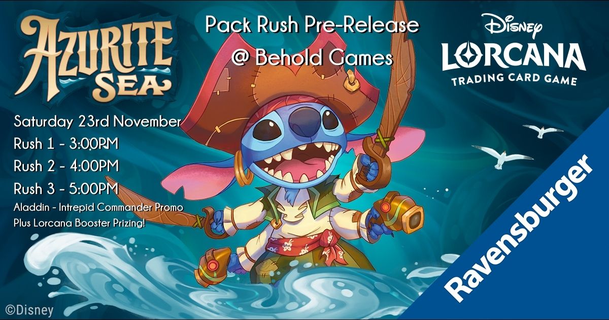 Lorcana Azurite Sea Pack Rush Prerelease