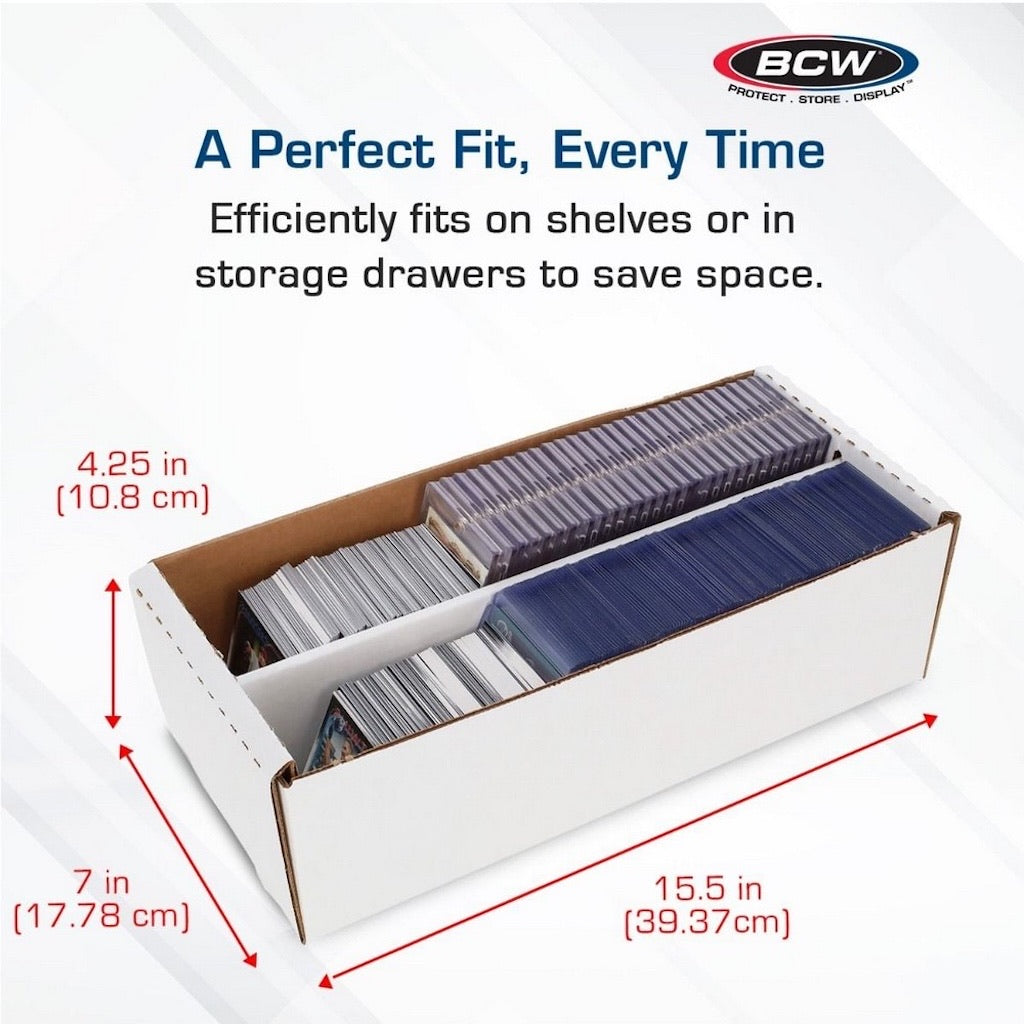 BCW 1600 Count Shoe Sized Storage Box (In Store Pickup Only)