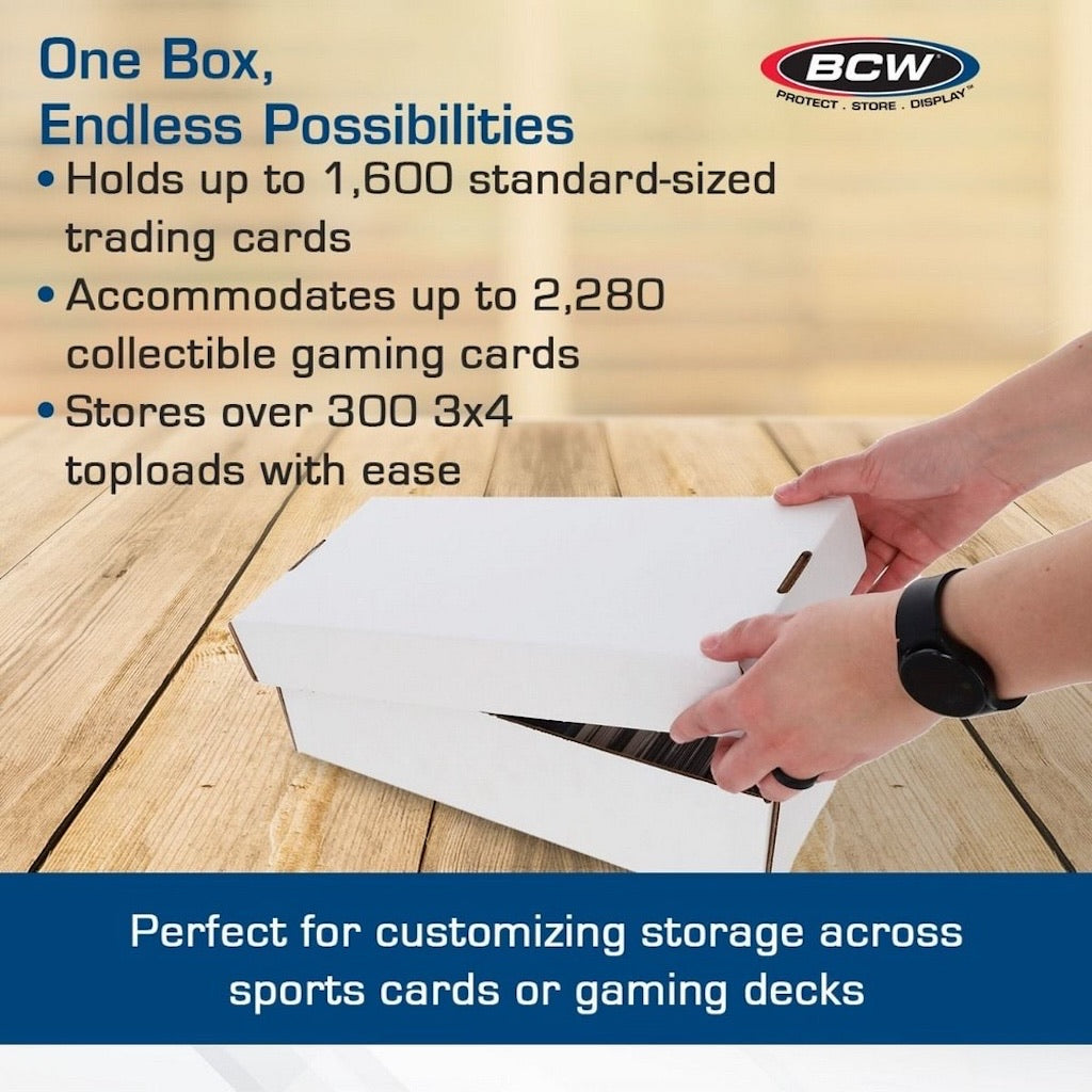 BCW 1600 Count Shoe Sized Storage Box (In Store Pickup Only)