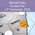 Behold! Trains: 18xx Game Weekend - Sunday Pass: 9:00AM-5:00PM 13th of September 2026