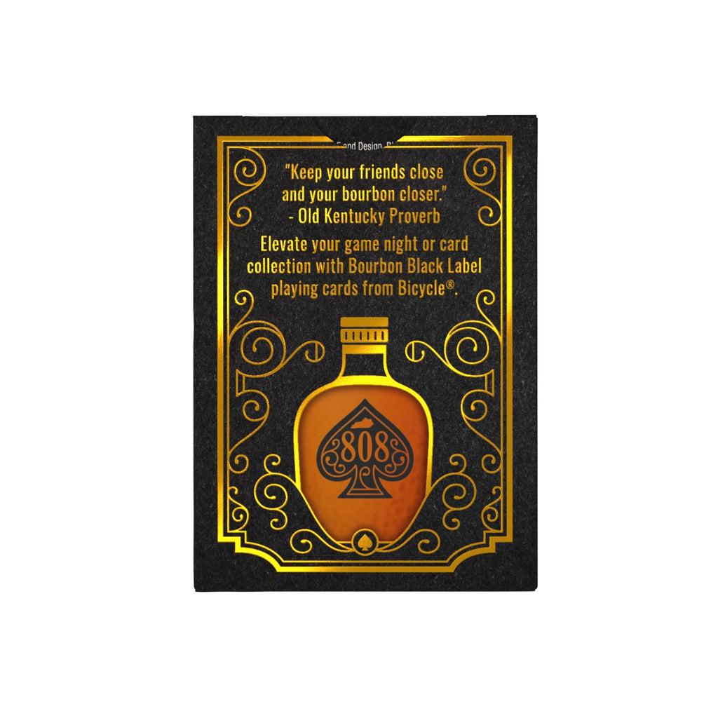 Bicycle Bourbon, Black Label Playing Cards