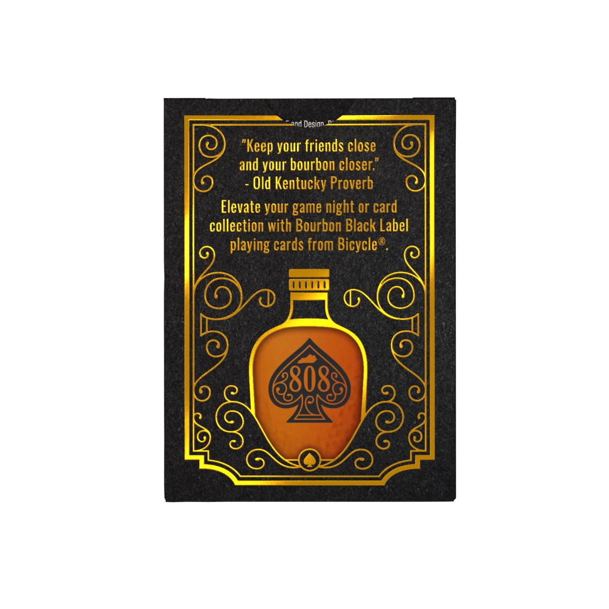 Bicycle Bourbon, Black Label Playing Cards