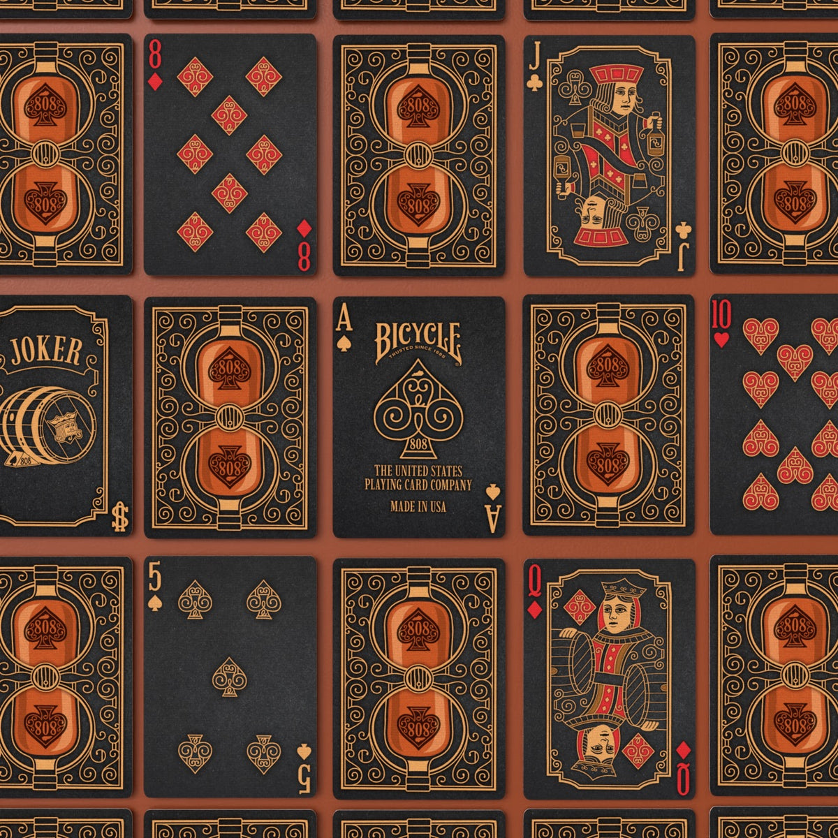 Bicycle Bourbon, Black Label Playing Cards
