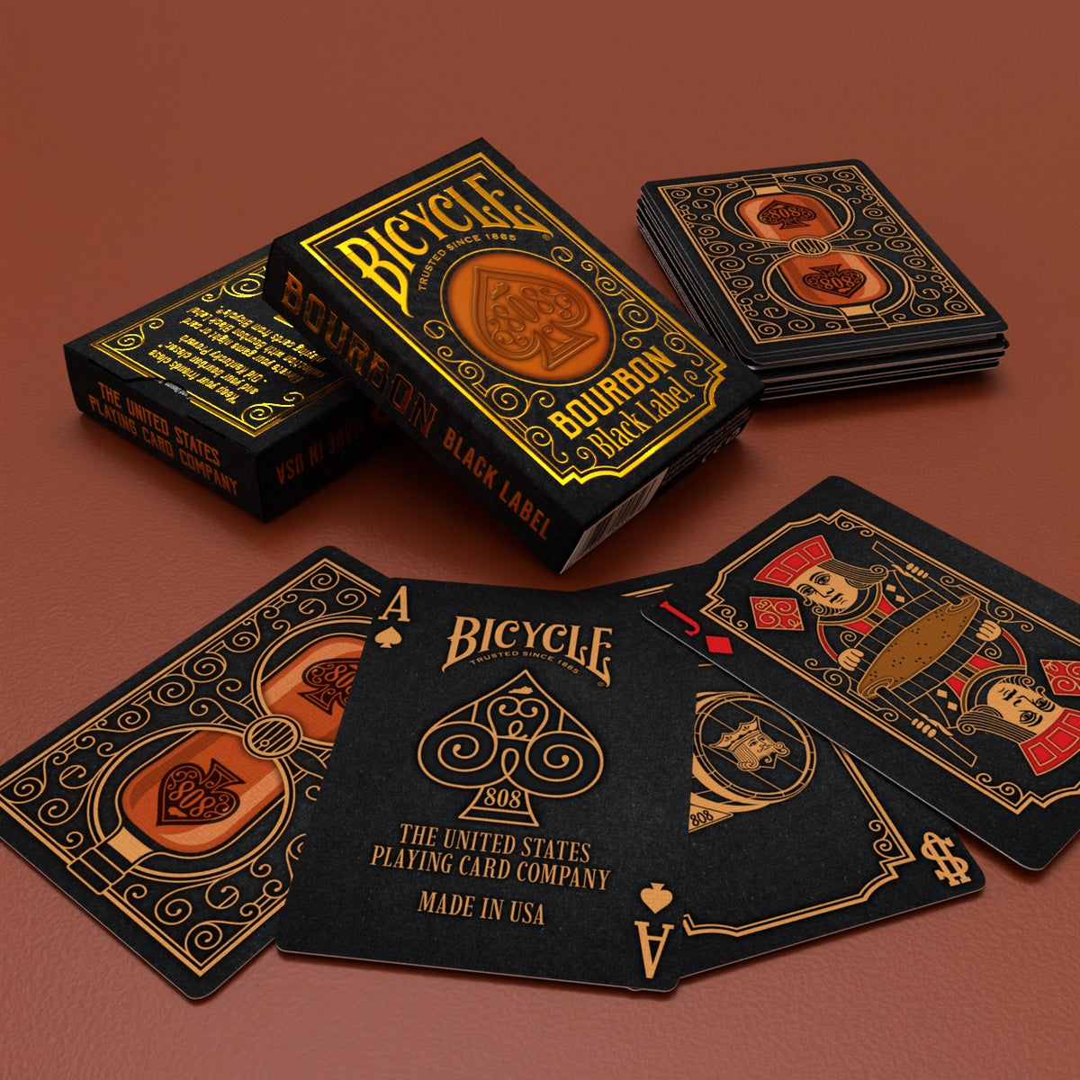 Bicycle Bourbon, Black Label Playing Cards