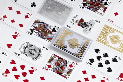 Bicycle Metalluxe Silver 2023 Playing Cards