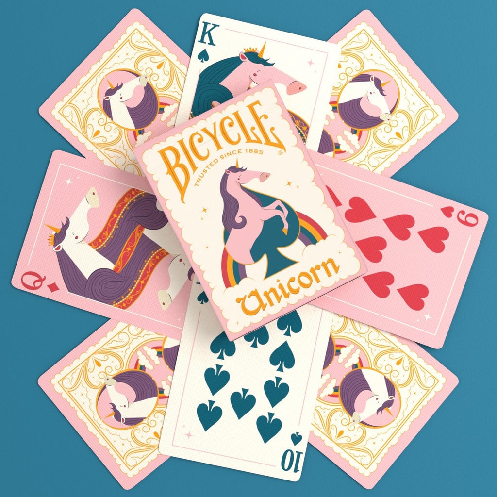 Bicycle Pink Unicorn Playing Cards