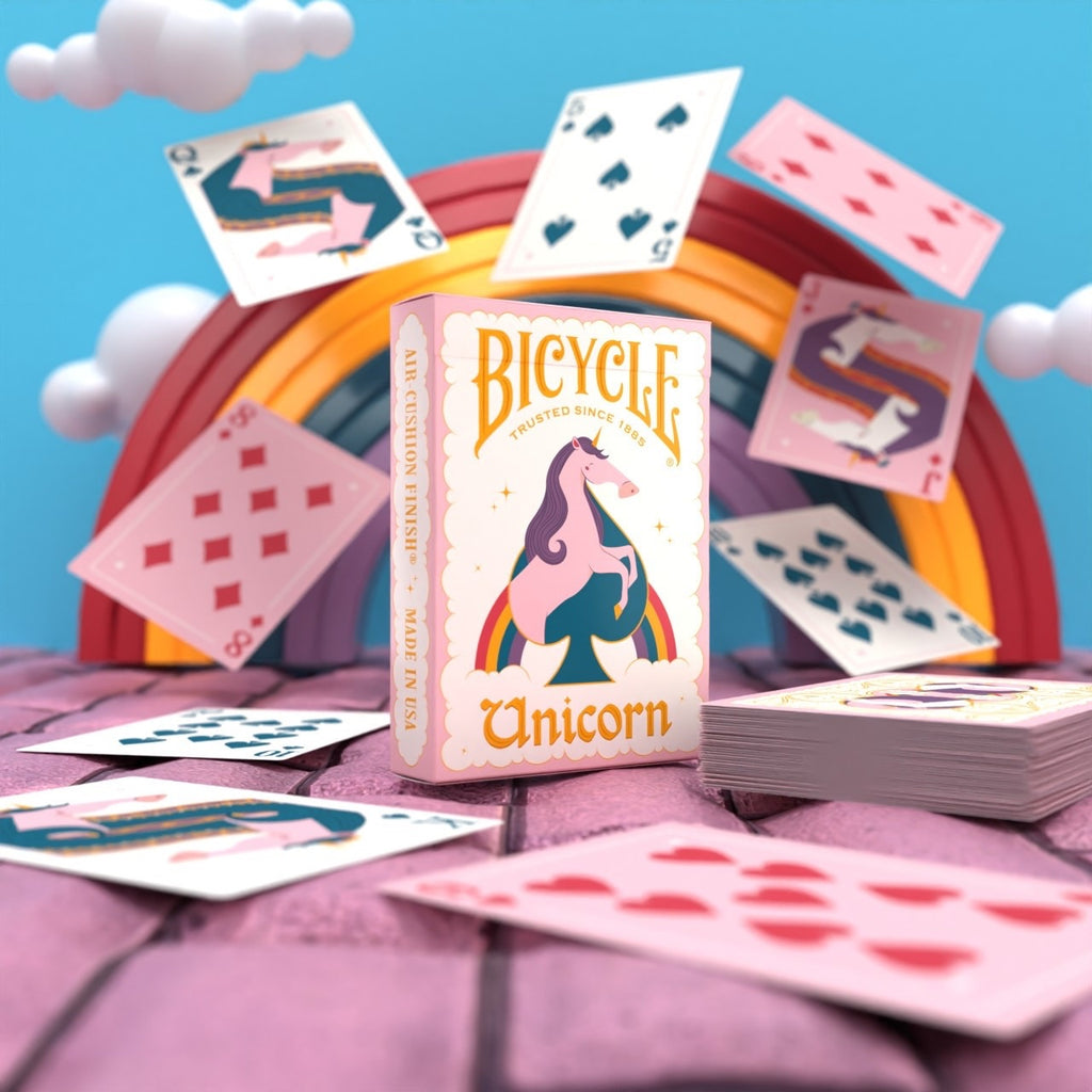 Bicycle Pink Unicorn Playing Cards