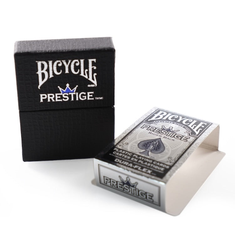 Bicycle Prestige Plastic Playing Cards with Premium Carrying Case (Blue)