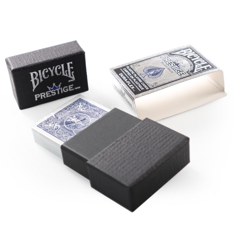 Bicycle Prestige Plastic Playing Cards with Premium Carrying Case (Blue)