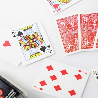 Bicycle Prestige Plastic Playing Cards with Premium Carrying Case (Red)