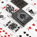 Bicycle tactical field playing cards with cards spread out on a white background