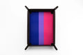 Bisexual Flag Pride Velvet Dice Tray With Leather Backing