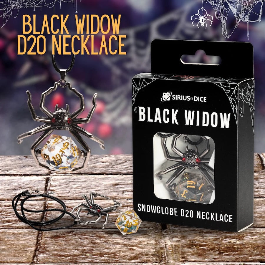 Black Widow D20 Necklace