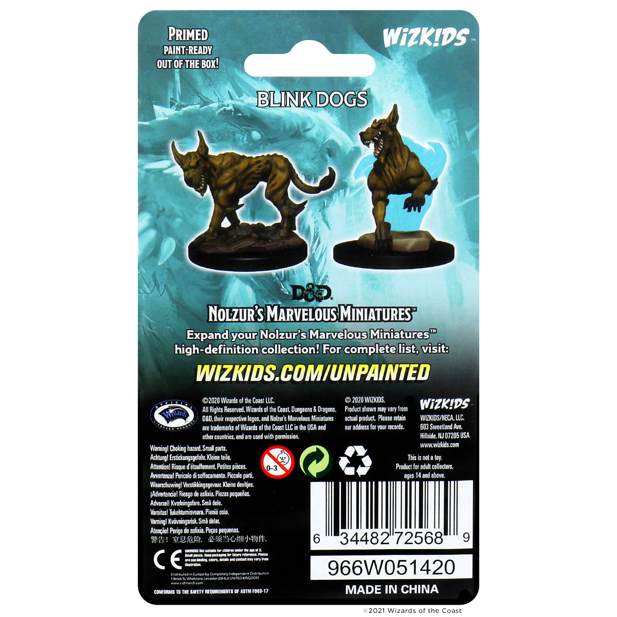 D&D Nolzur’s Marvelous Miniatures: Blink Dogs