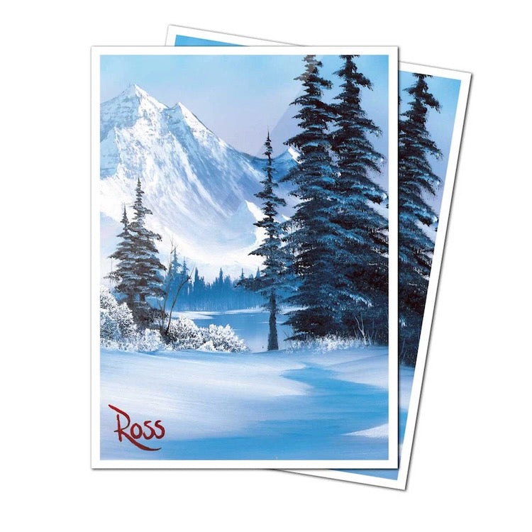 Bob Ross Winter Paradise 105ct APEX Deck Protector Sleeves