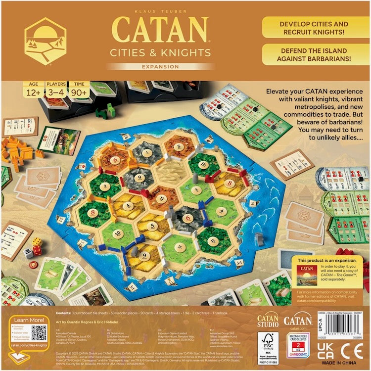 CATAN Cities & Knights Expansion: 6th Edition