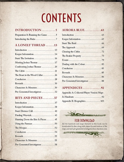 Call of Cthulhu: No Time to Scream