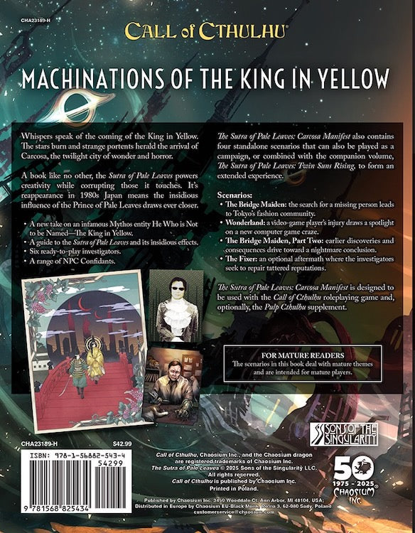 Call of Cthulhu: The Sutra of Pale Leaves - Carcosa Manifest