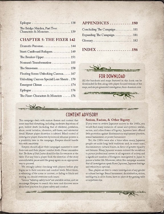Call of Cthulhu: The Sutra of Pale Leaves - Carcosa Manifest