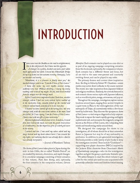 Call of Cthulhu: The Sutra of Pale Leaves - Twin Suns Rising