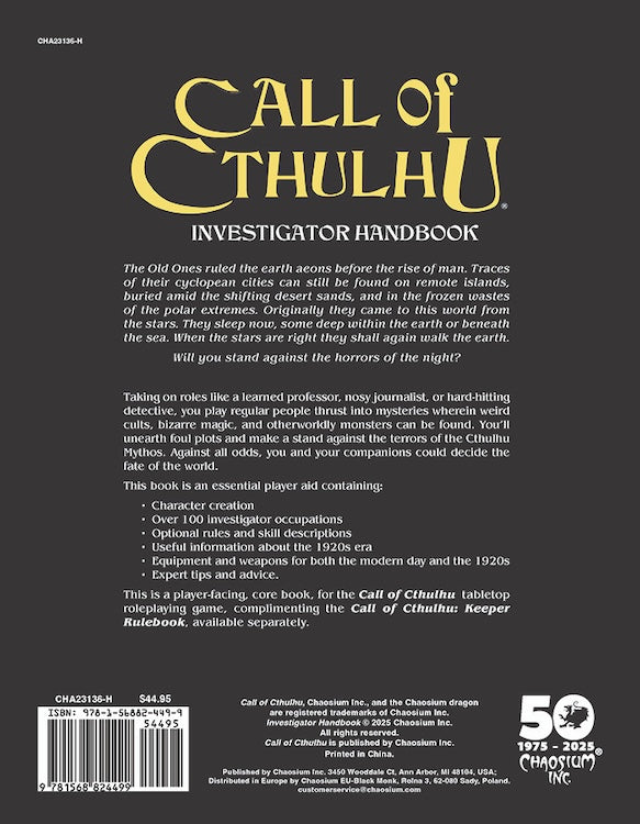 Call of Cthulhu: Chaosium 50th Anniversary Slipcase Set