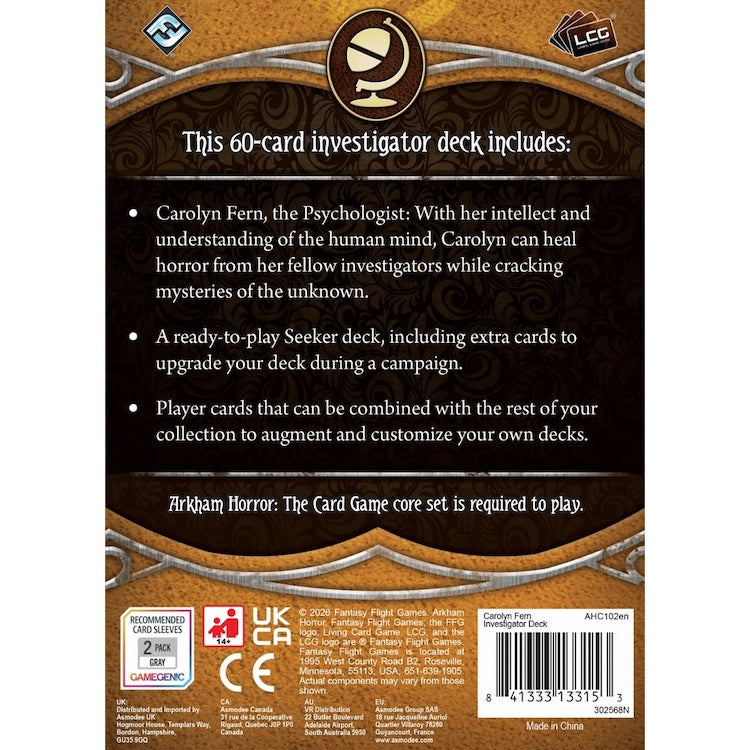 Carolyn Fern Investigator Deck (Arkham Horror: The Card Game)