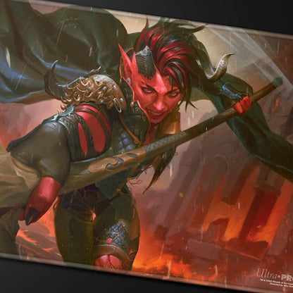 Commander Series #7 Karlach, Fury of Avernus Stitched Playmat for Magic: The Gathering