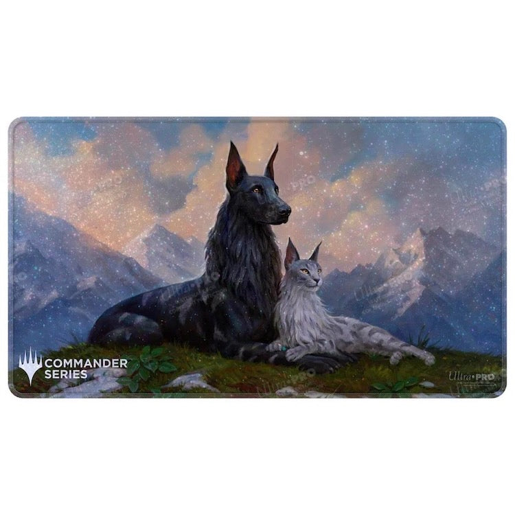 Commander Series #8 Rin And Seri, Inseparable Holofoil Playmat For Magic: The Gathering