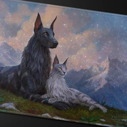 Commander Series #8 Rin And Seri, Inseparable Holofoil Playmat For Magic: The Gathering