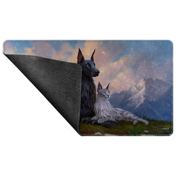 Commander Series #8 Rin And Seri, Inseparable Holofoil Playmat For Magic: The Gathering