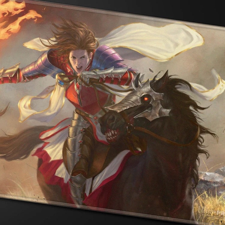 Commander Series #8 Syr Gwyn, Hero of Ashvale Stitched Playmat for Magic: The Gathering