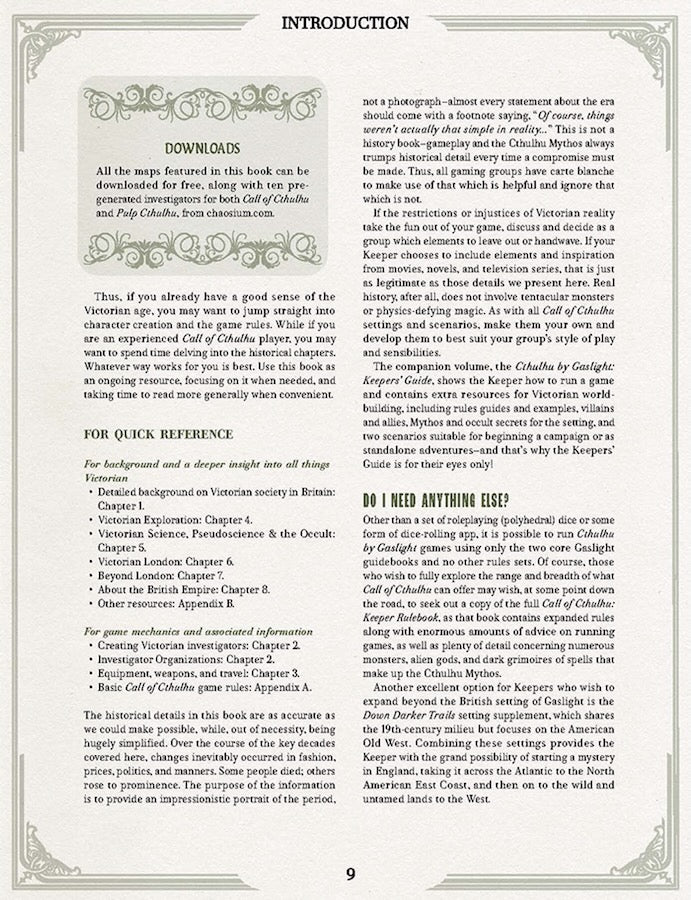 Cthulhu by Gaslight: Investigators' Guide