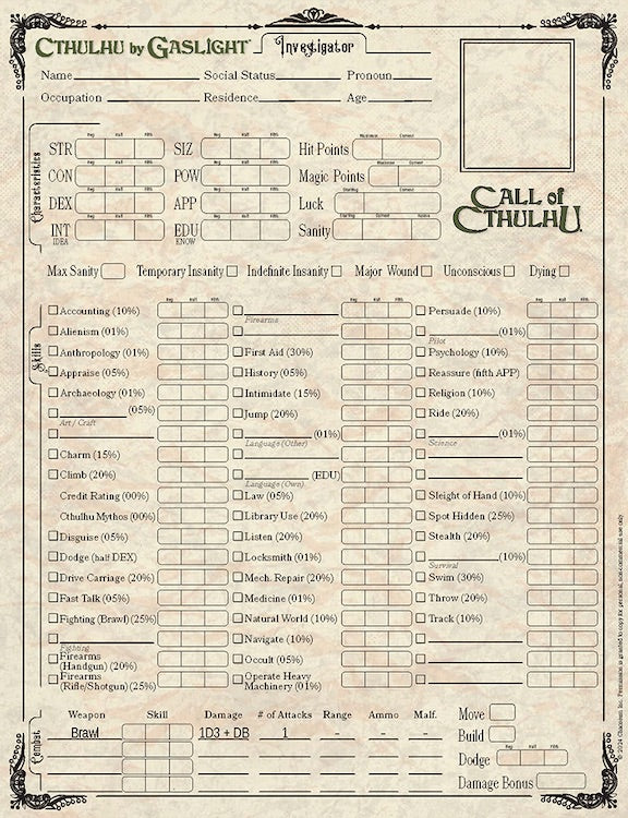 Cthulhu by Gaslight: Keepers' Guide
