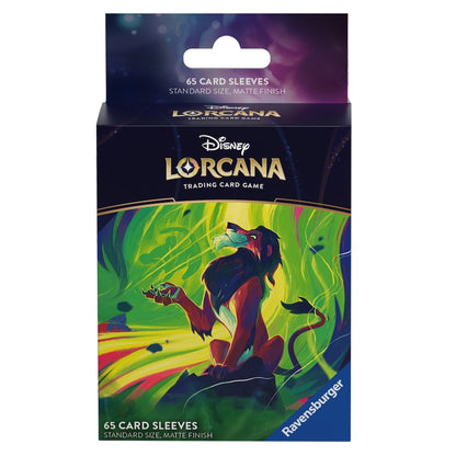 Azurite Sea: Scar - Vengeful Lion Sleeves for Disney Lorcana TCG