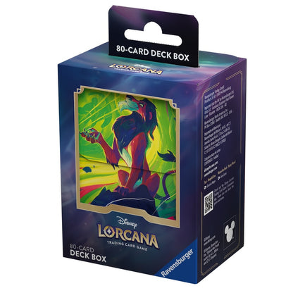 Azurite Sea: Scar - Vengeful Lion Deck Box for Disney Lorcana TCG