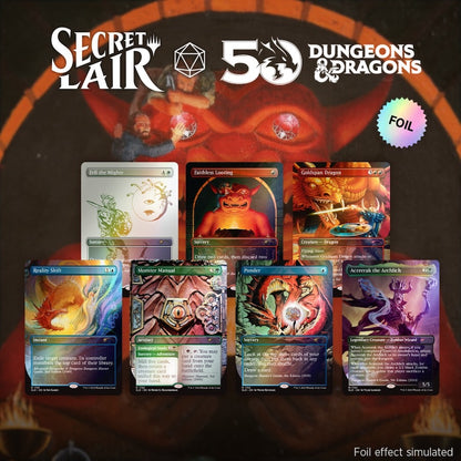 D&D 50th Anniversary Superdrop: Secret Lair x Dungeons & Dragons: An Exhibition of Adventure Rainbow Foil Edition