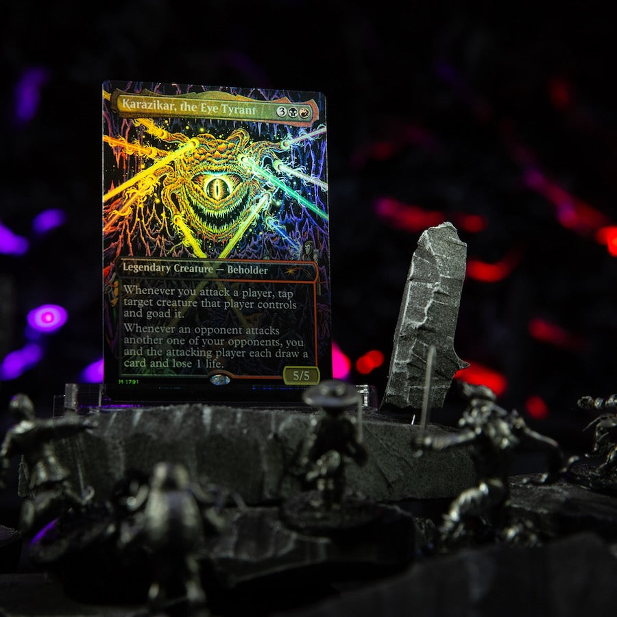 D&D 50th Anniversary Superdrop: Secret Lair x Dungeons & Dragons: Death Is in the Eyes of the Beholder II Rainbow Foil Edition