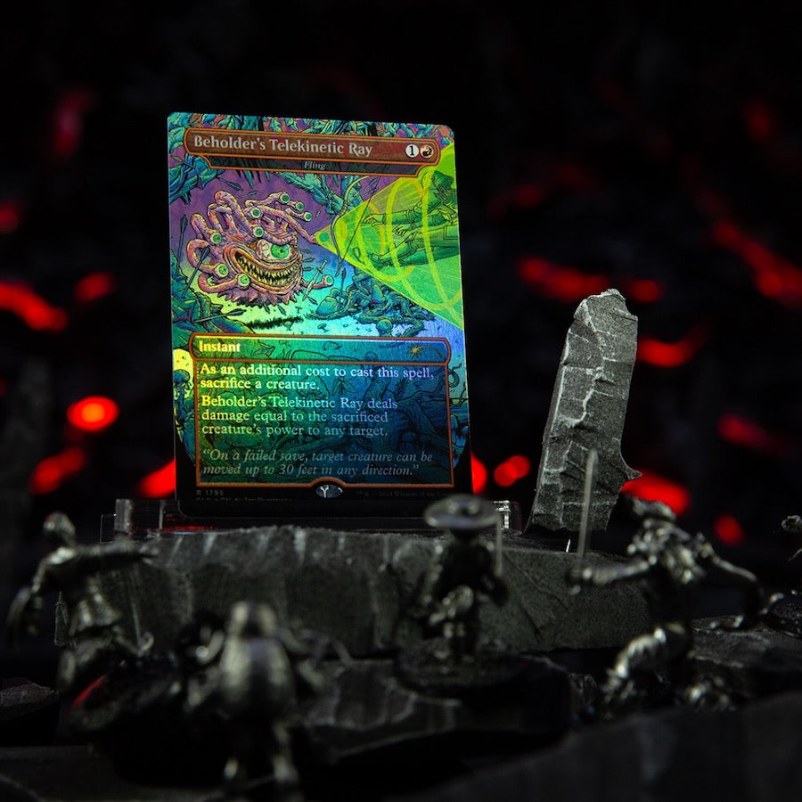 D&D 50th Anniversary Superdrop: Secret Lair x Dungeons & Dragons: Death Is in the Eyes of the Beholder II Rainbow Foil Edition