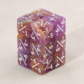 Deep Coral Negative Counter Dice (16mm Set of 6)