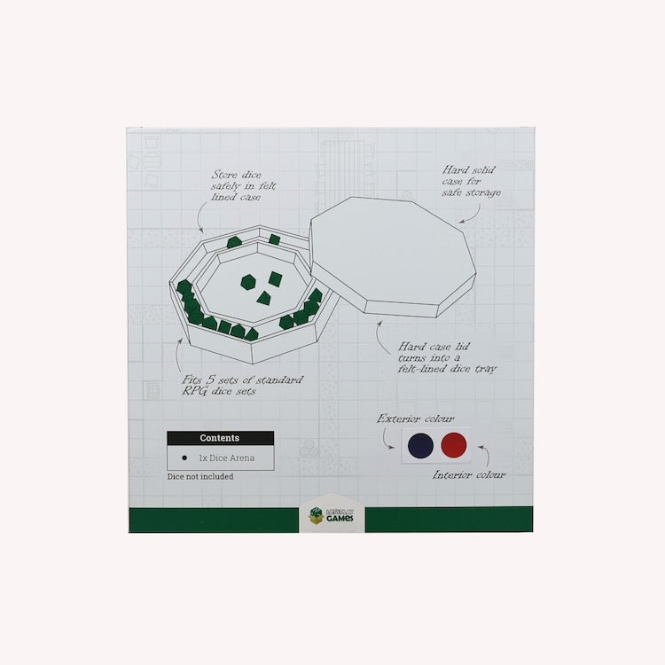 Dice Arena (Deep Blue / Burnt Burgundy)