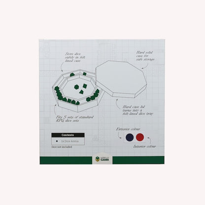 Dice Arena (Deep Blue / Burnt Burgundy)