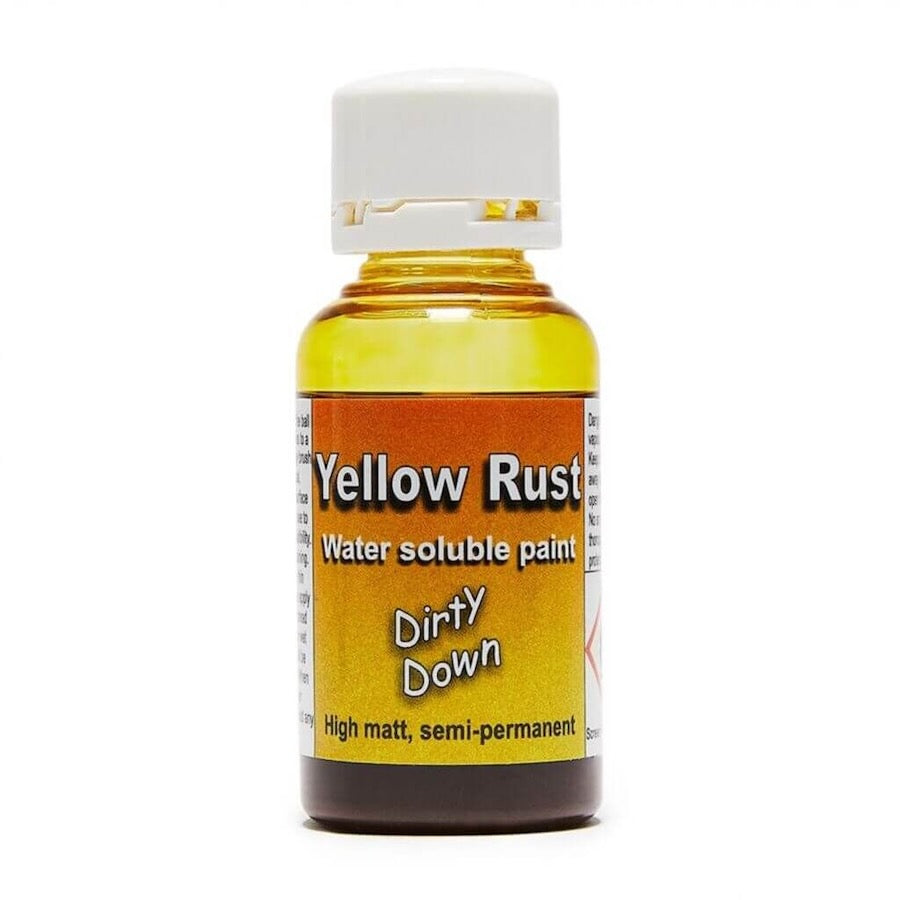 Dirty Down Yellow Rust Effect Water Soluble Paint 25ml