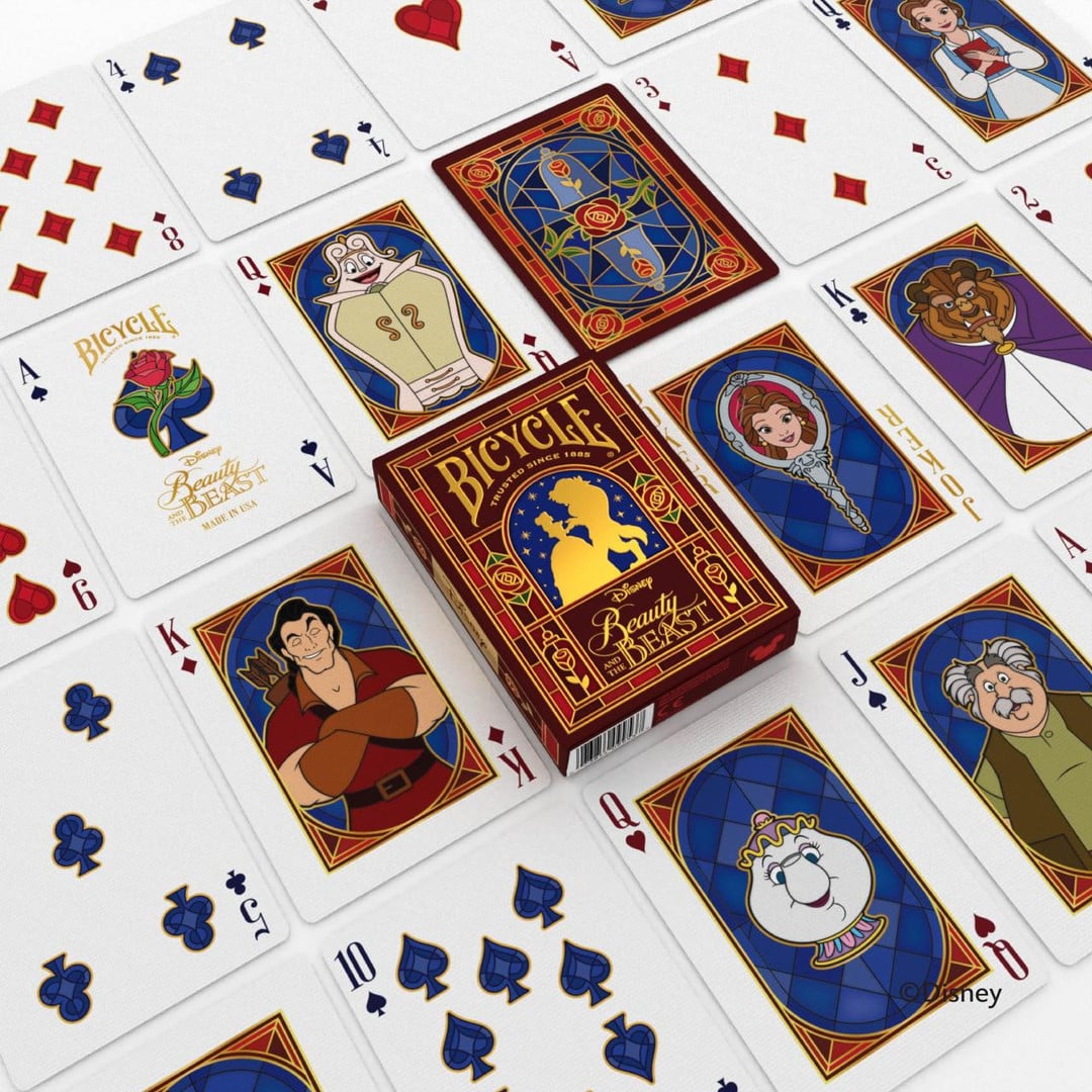 Disney Beauty and the Beast Inspired Playing Cards